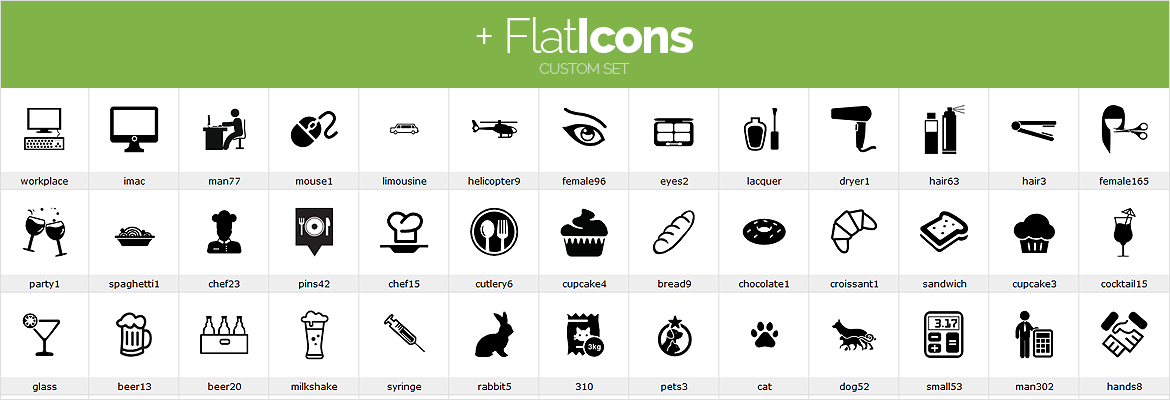 Flaticons Set